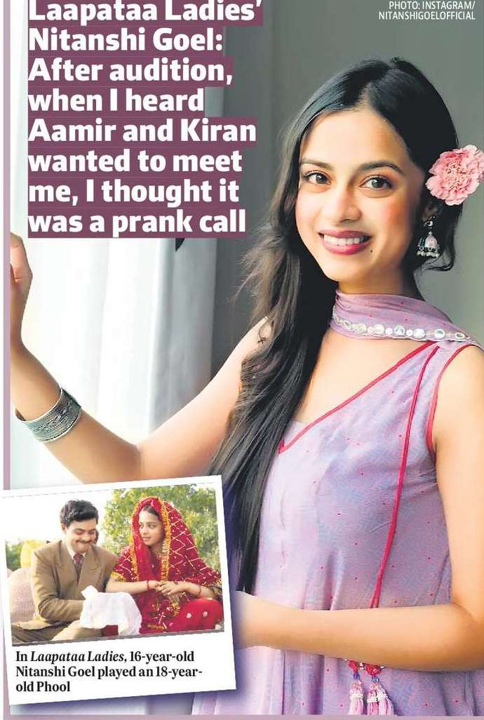 Laapataa Ladies’ Nitanshi Goel: After audition, when I heard Aamir and Kiran wanted to meet me, I thought it was a prank call