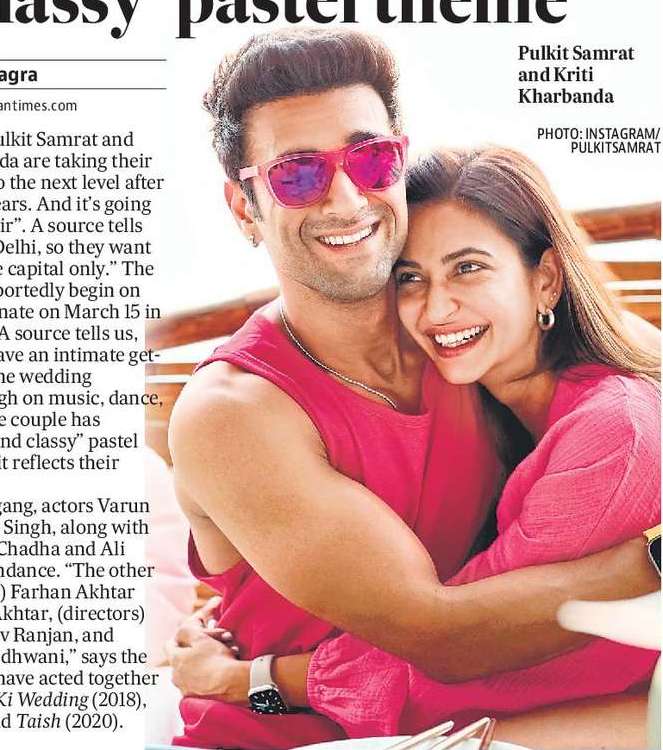 Pulkit, Kriti’s Punjabi wedding to have ‘subtle and classy’ pastel theme