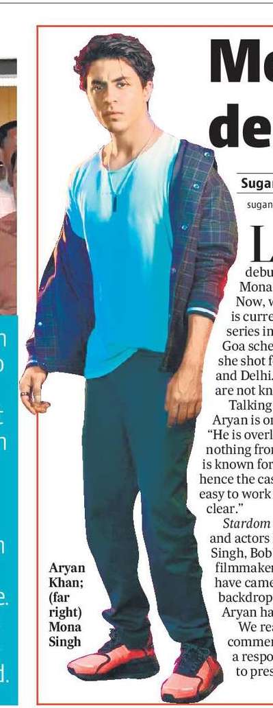 Mona shoots for Aryan’s debut series in Goa