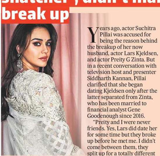 Suchitra Pillai: I was called ‘boyfriend snatcher’; didn’t make Lars and Preity break up