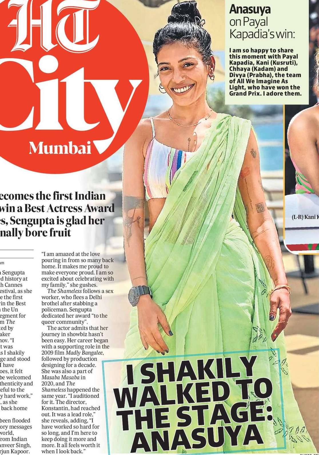 I SHAKILY WALKED TO THE STAGE: ANASUYA