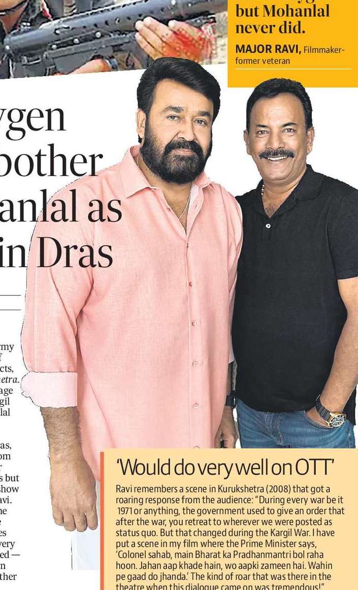 Low oxygen was no bother for Mohanlal as he shot in Dras
