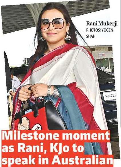 Milestone moment as Rani, KJo to speak in Australian Parliament