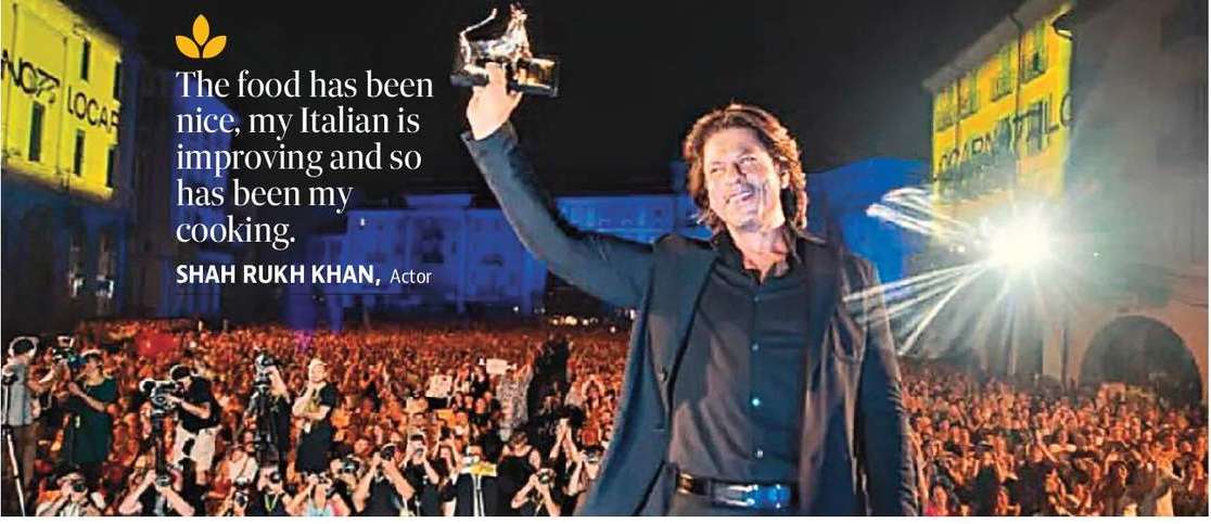 SRK first Indian to win Pardo Alla Carriera award @Locarno film fest SRK first Indian to win Pardo Alla Carriera award @Locarno film fest