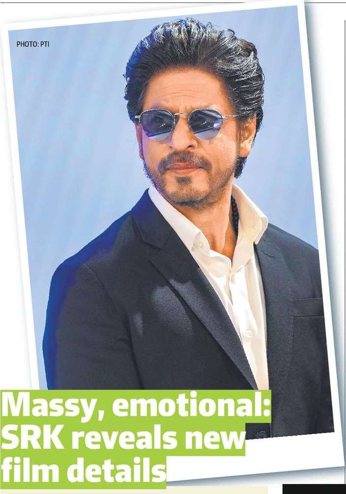Massy, emotional: SRK reveals new film details