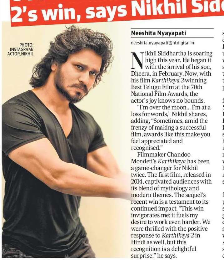 Over the moon with Karthikeya 2’s win, says Nikhil Siddhartha
