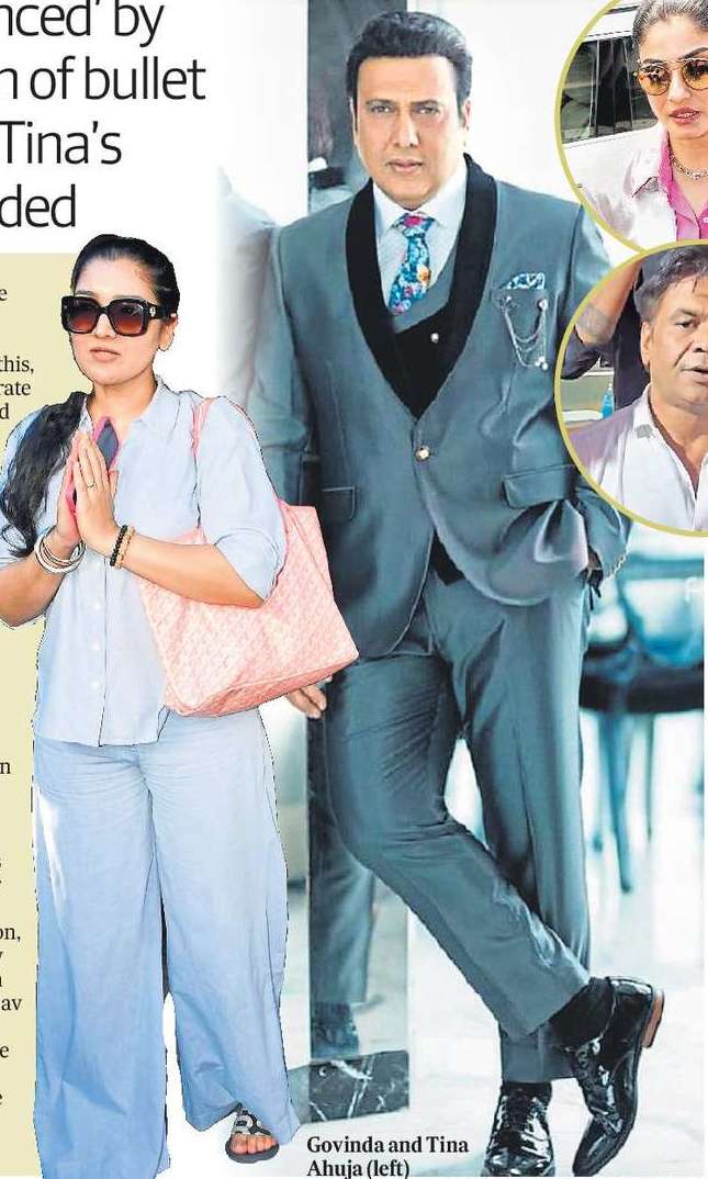 Police ‘not convinced’ by Govinda’s version of bullet injury; daughter Tina’s statement recorded 