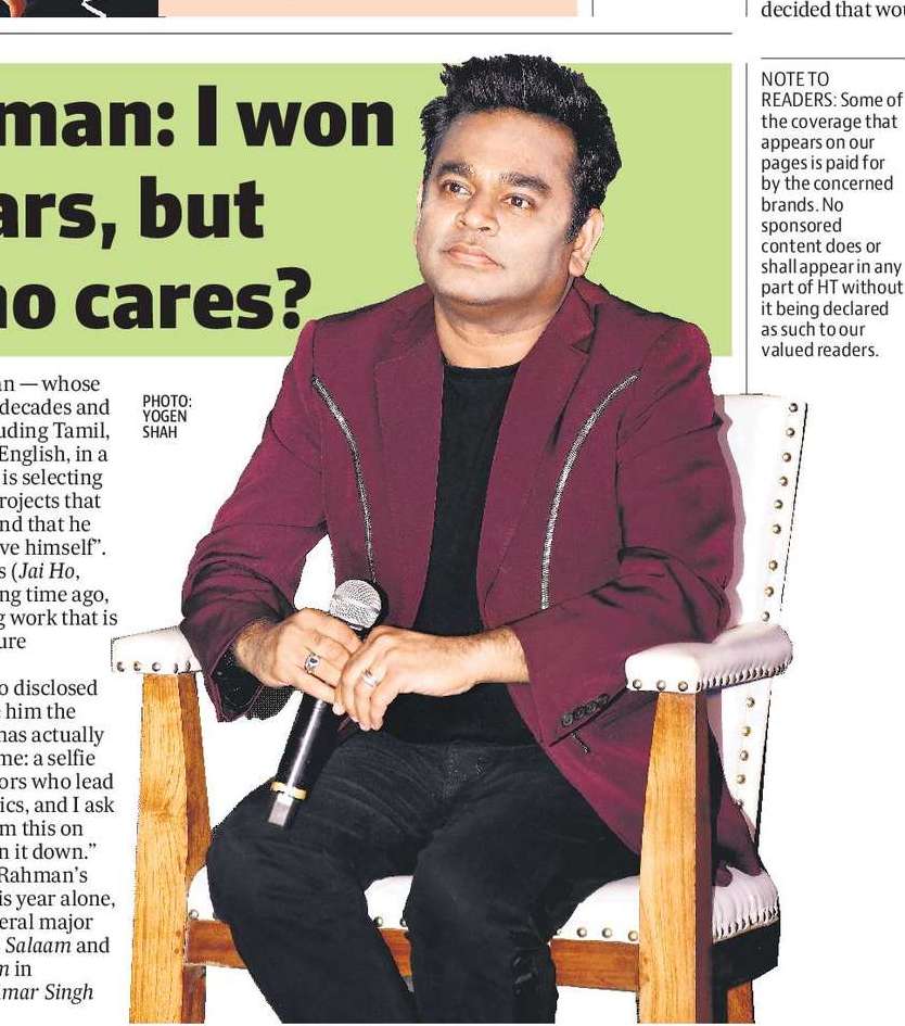 AR Rahman: I won the Oscars, but now, who cares? AR Rahman: I won the Oscars, but now, who cares?
