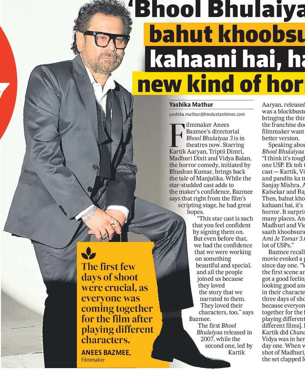 ‘Bhool Bhulaiyaa 3 bahut khoobsurat kahaani hai, has a new kind of horror’