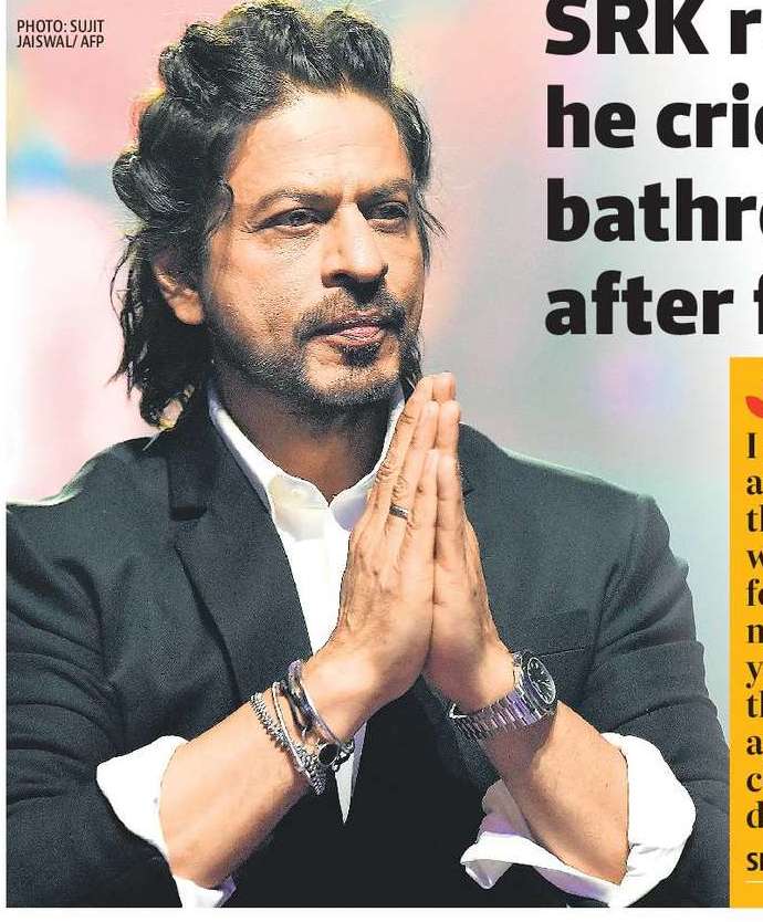 SRK reveals he cries in the bathroom after failures