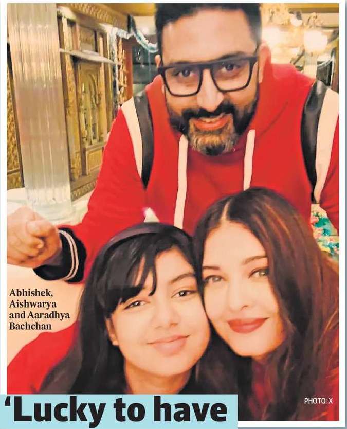 ‘Lucky to have Aishwarya at home with Aaradhya,’ says Abhishek amid divorce rumours