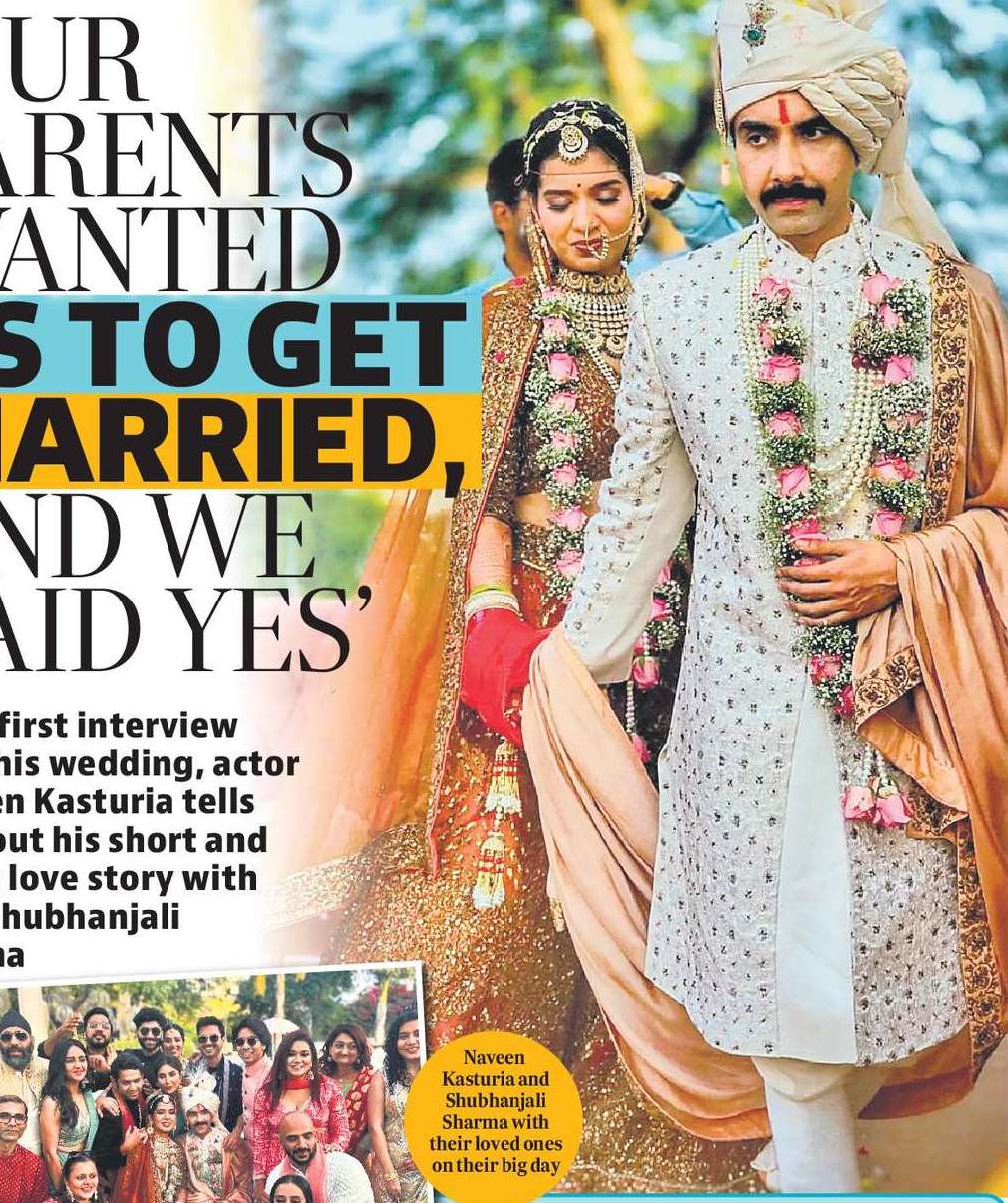 ‘OUR
PARENTS
WANTED
US TO GET
MARRIED,
AND WE
SAID YES’