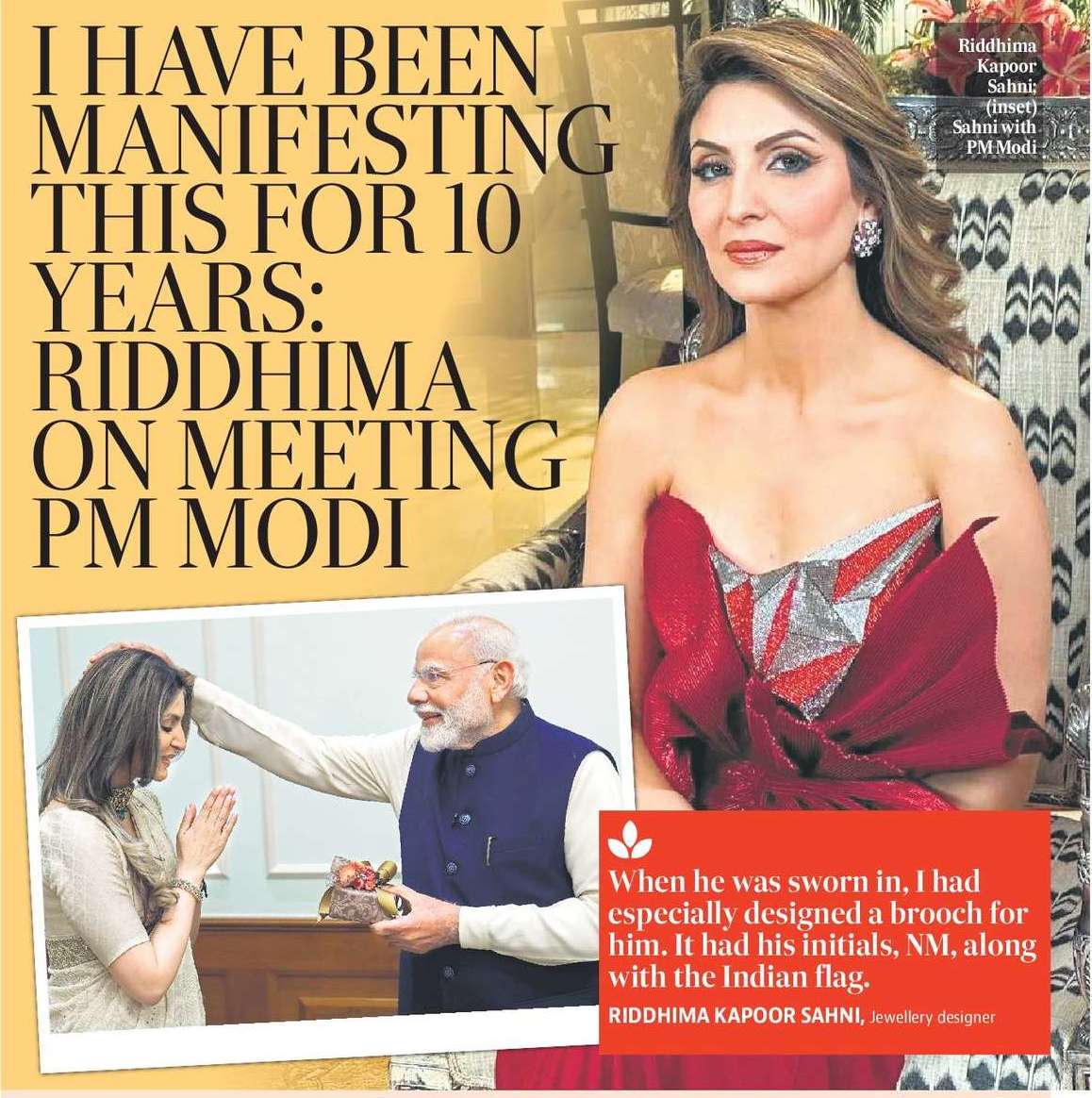 I HAVE BEEN
MANIFESTING
THIS FOR 10
YEARS:
RIDDHIMA
ON MEETING
PM MODI
I HAVE BEEN
MANIFESTING
THIS FOR 10
YEARS:
RIDDHIMA
ON MEETING
PM MODI