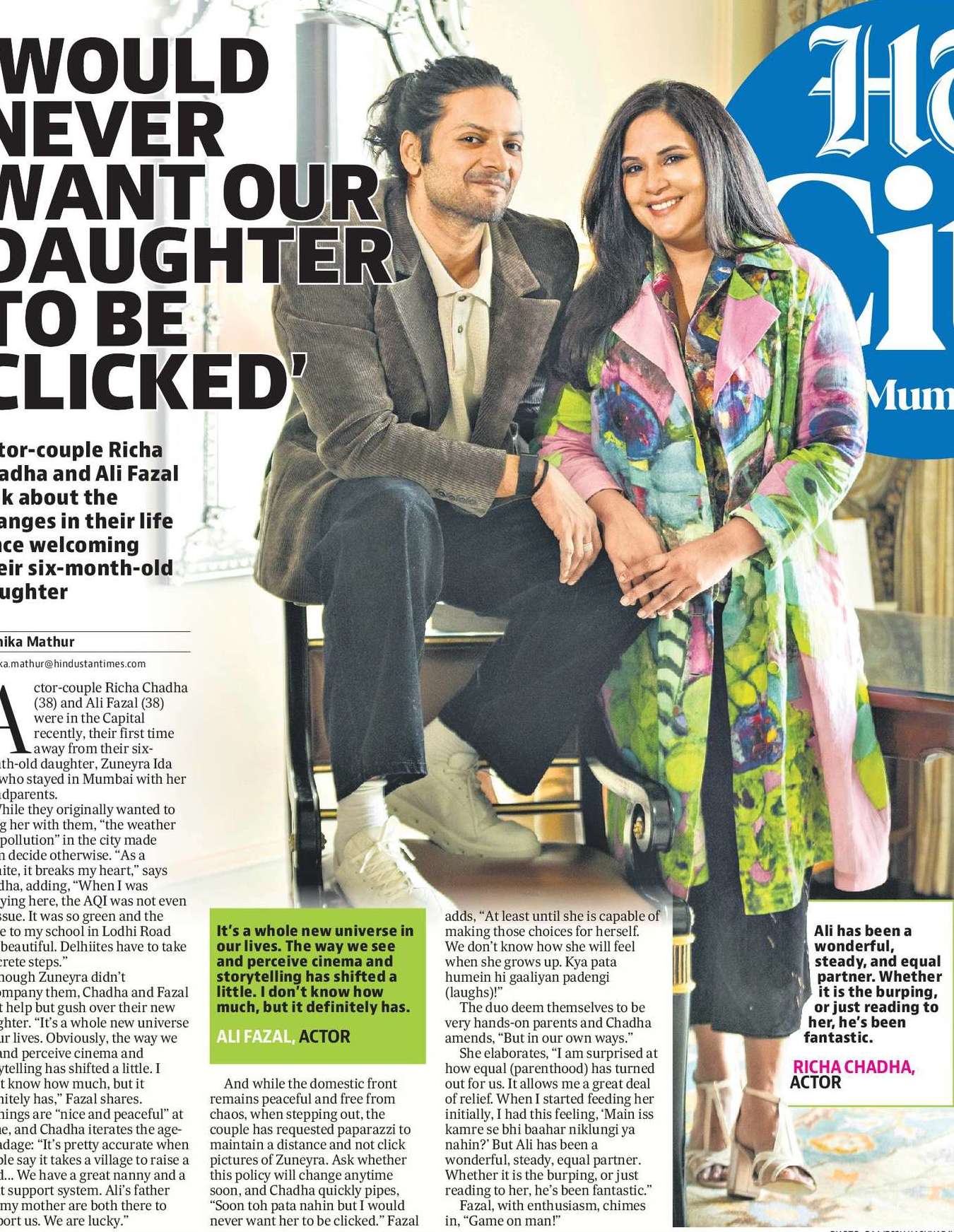 'WOULD NEVER WANT OUR DAUGHTER TO BE CLICKED'