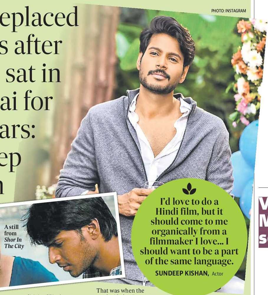 I was replaced in films after Shor..., sat in Mumbai for two years: Sundeep Kishan