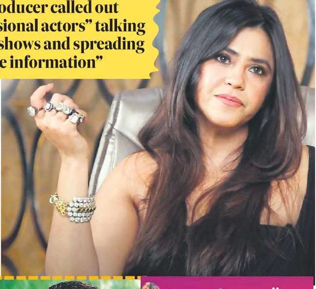 DID EKTA TAKE A DIG
AT RAM OVER
KISSING REMARK?