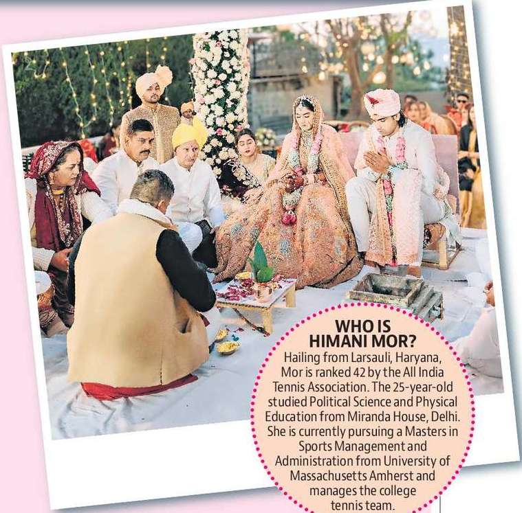 結婚！ニーラジ・チョプラがテニス選手のヒマニ・モルと結婚