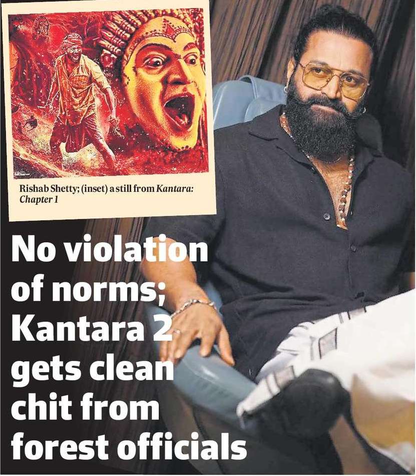 No violation  of norms;  Kantara 2  gets clean  chit from  forest officials