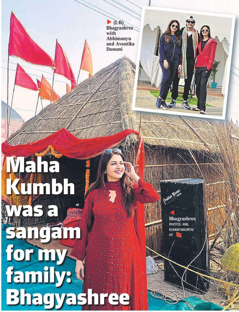 Maha Kumbh was a sangam for my family: Bhagyashree Maha Kumbh was a sangam for my family: Bhagyashree