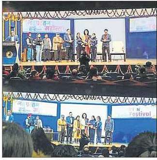 シヴァジパークのリトルフラワーズ公立高等学校の生徒たちがイノベーションフェスティバルに参加