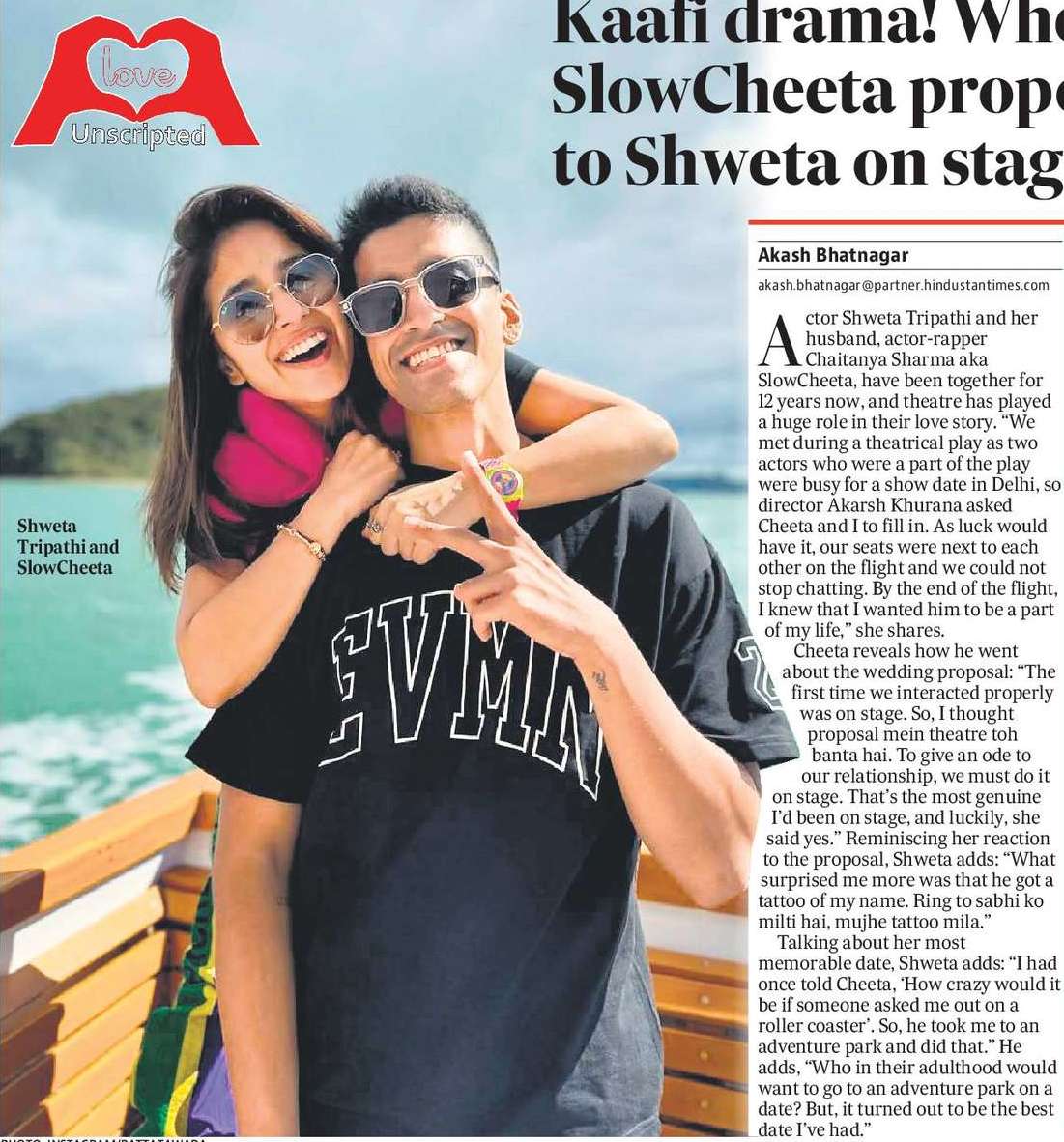 カーフィドラマ！スローチータが舞台上でシュエタにプロポーズしたとき