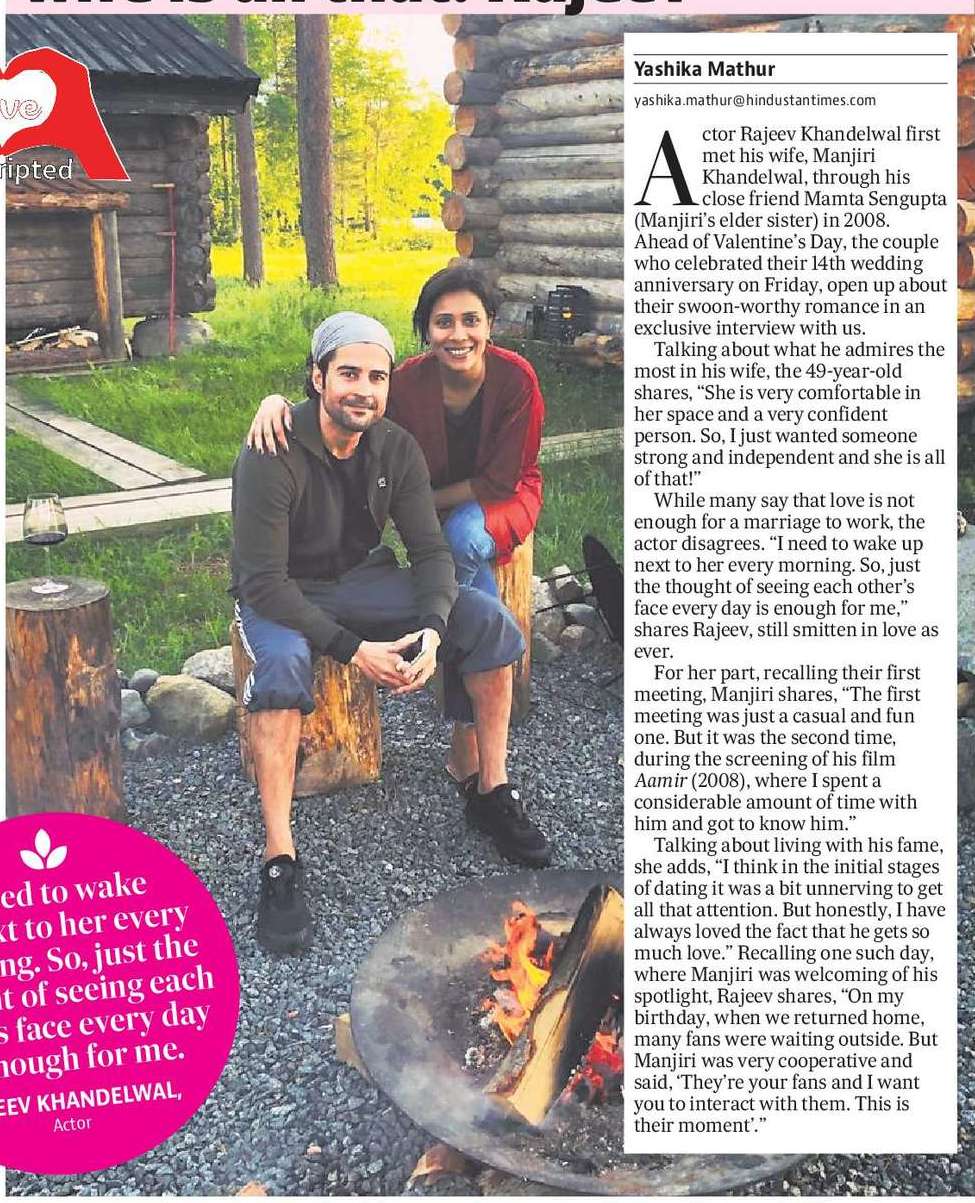 I wanted to be with someone strong, independent, and my wife is all that: Rajeev