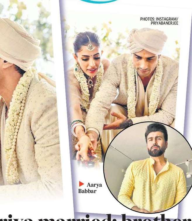 Prateik-Priya married; brother Aarya reacts to being left out