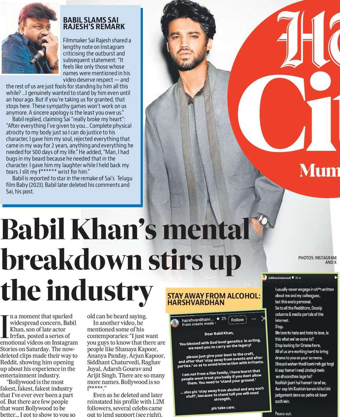 Babil Khan’s mental breakdown stirs up the industry