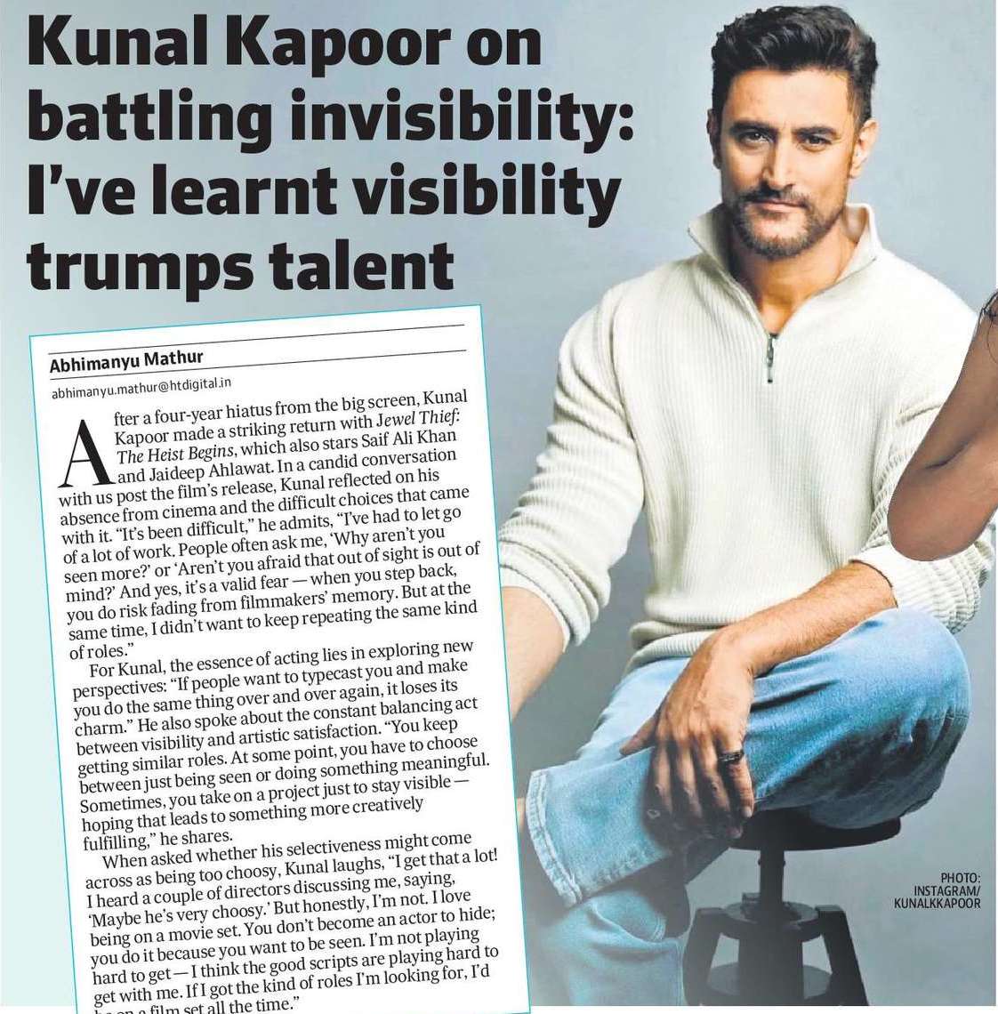 Kunal Kapoor on battling invisibility: I’ve learnt visibility trumps talent