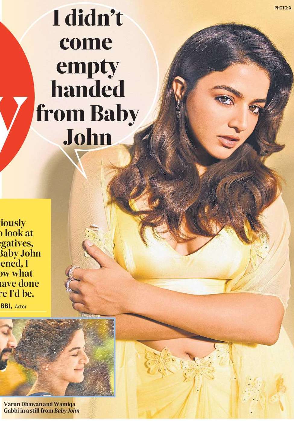 I didn’t come  empty handed from Baby John