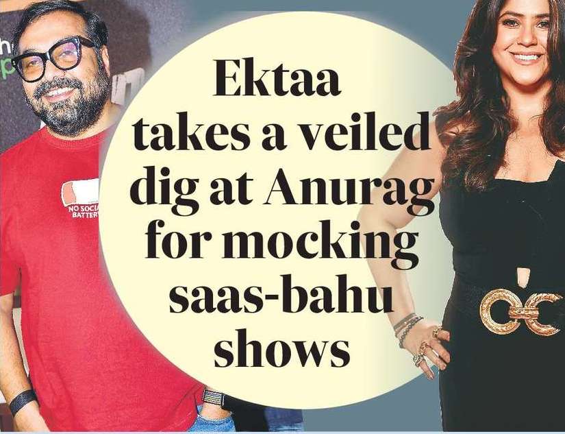  Ektaa  takes a veiled dig at Anurag for mocking saas-bahu shows 