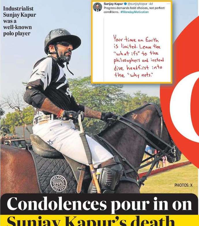 Condolences pour in on Sunjay Kapur’s death