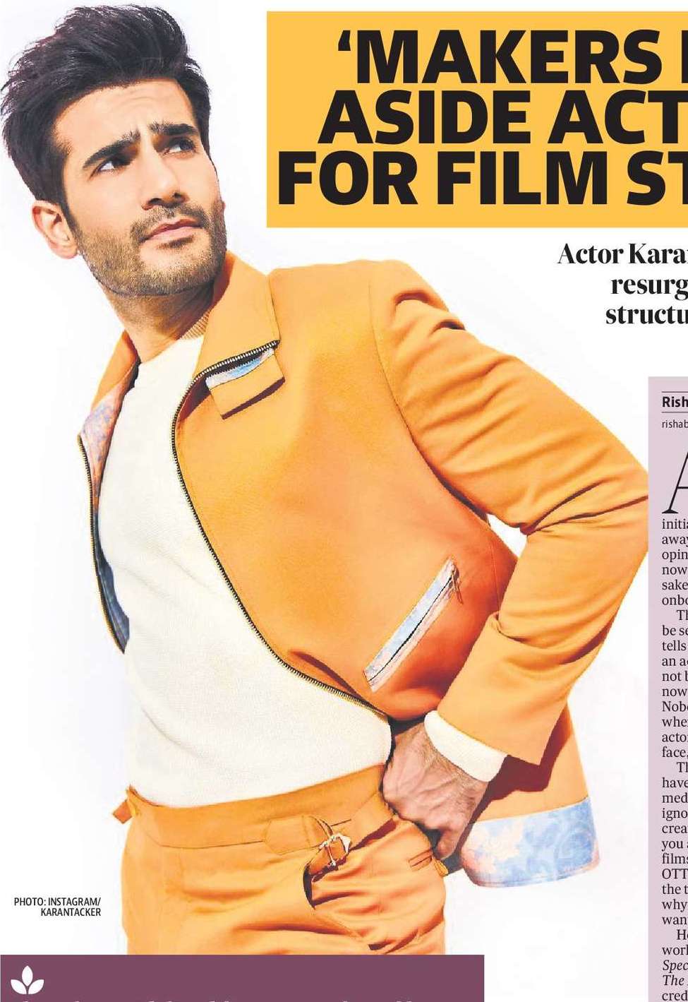 ‘MAKERS PUT
ASIDE ACTORS
FOR FILM STARS’
