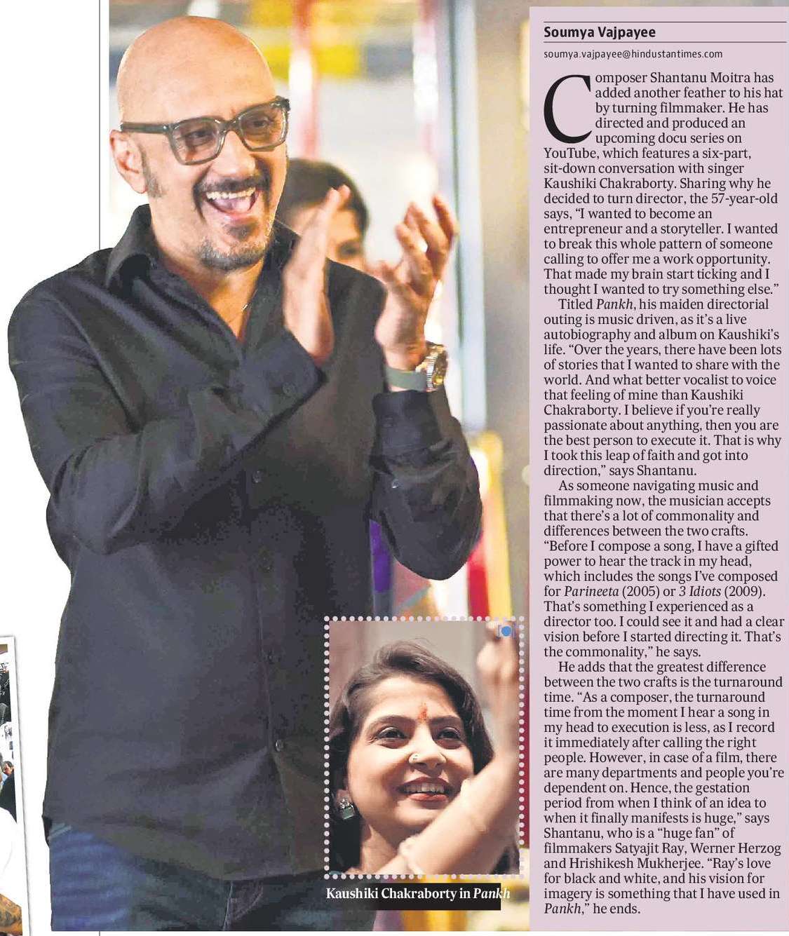 SHANTANU ON
DIRECTORIAL DEBUT:
I ENJOYED IT, OPEN
TO MORE PROJECTS