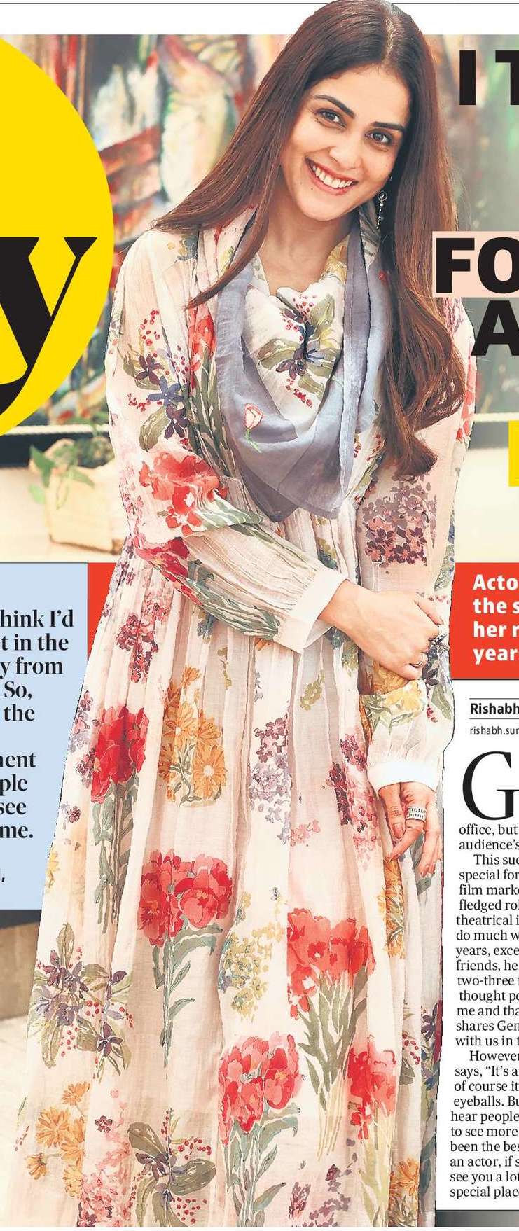 I THOUGHT
PEOPLE
WOULD
FORGET ME
AND THAT
I DIDN’T
MATTER:
GENELIA I THOUGHT
PEOPLE
WOULD
FORGET ME
AND THAT
I DIDN’T
MATTER:
GENELIA