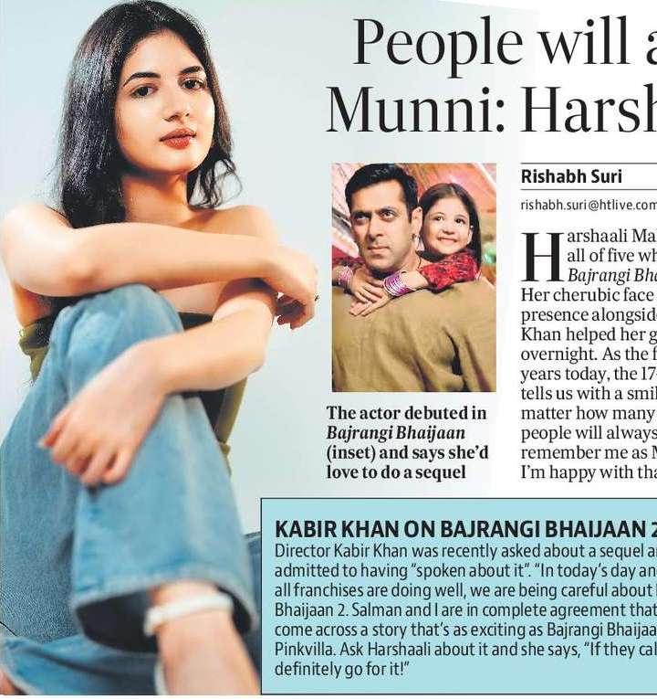 People will always call me Munni: Harshaali Malhotra