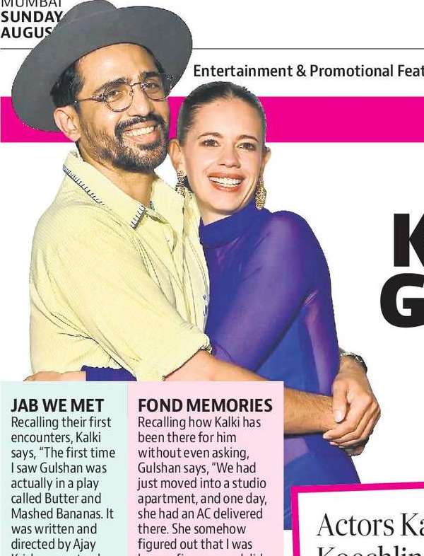 INSIDE
KALKI AND
GULSHAN’S
LASTING
BOND