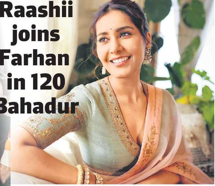 Raashii joins Farhan  in 120 Bahadur