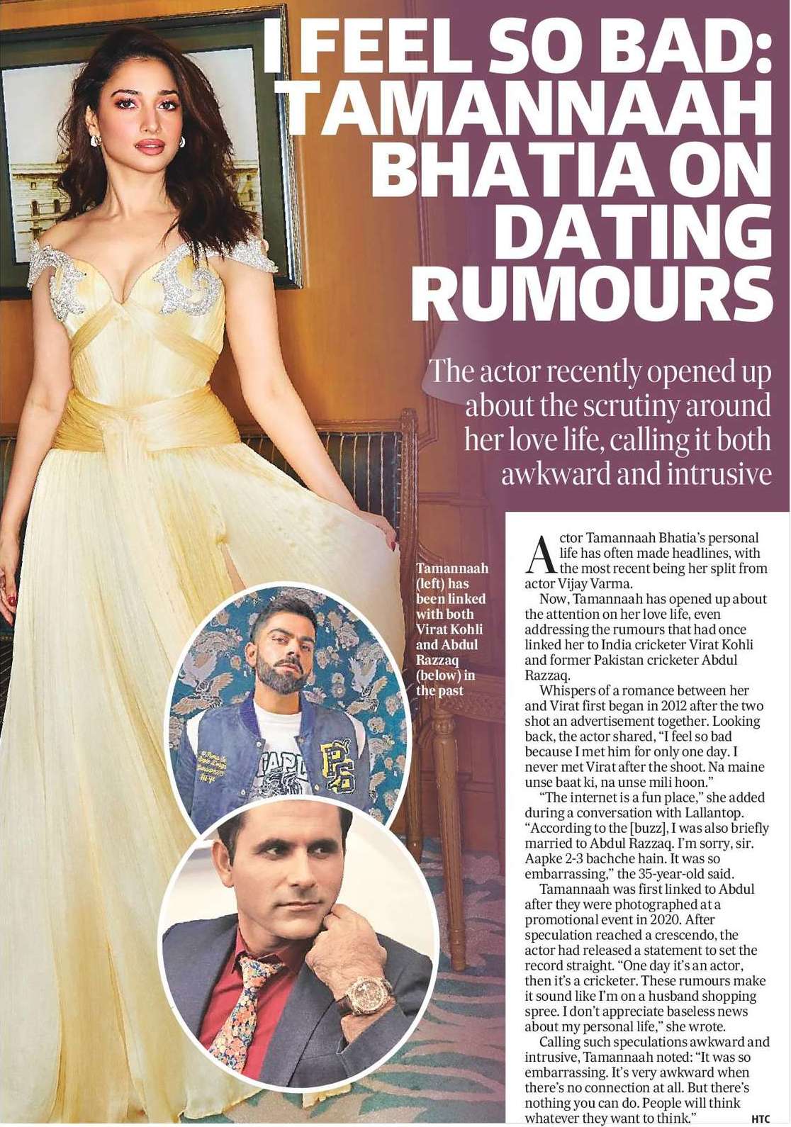 i feel so bad: Tamannaah bhatia on dating rumours