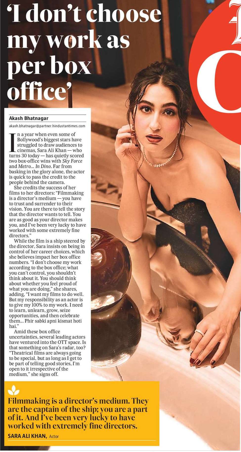 ‘I don’t choose my work as per box  office’